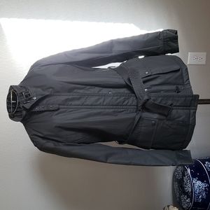 NWT Women's Med COACH Waxed Belted Dk Loden Jacket